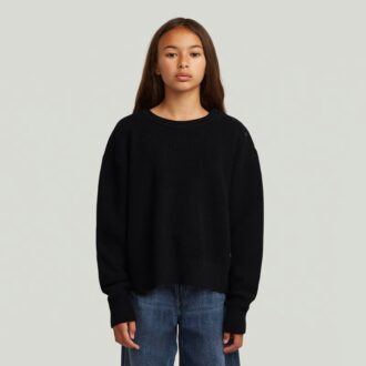 Cardigan scurt tricotat cu model pescar pentru fete