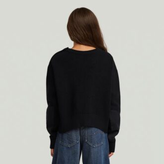 Cardigan scurt tricotat cu model pescar pentru fete