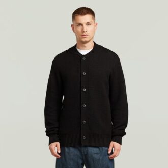 Cardigan tricotat cu structură de fagure de miere