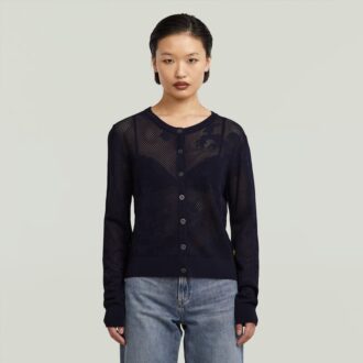 Cardigan tricotat Pointelle