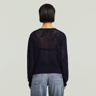 Cardigan tricotat Pointelle