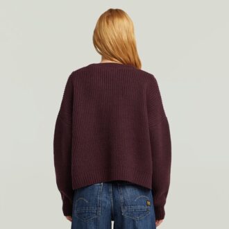 Cardigan tricotat scurt cu împletitură