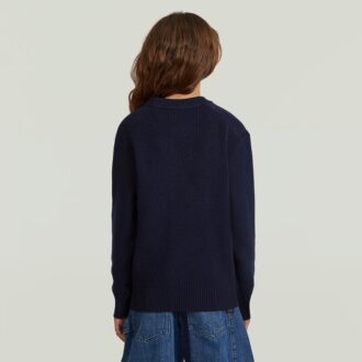 Cardigan tricotat tip pescar pentru fete