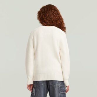 Cardigan tricotat tip pescar pentru fete