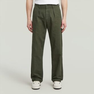 Chino plisat relaxat