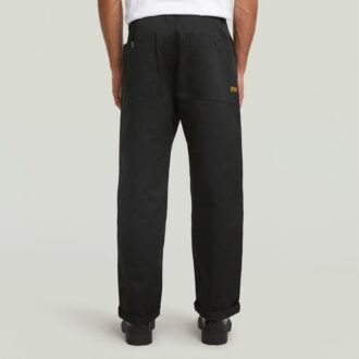 Chino plisat, relaxat, drept
