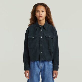 Cămașă scurtă cu buzunare pentru fete