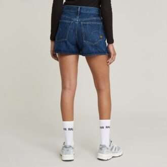 Fustă scurtă din denim cu microfibre