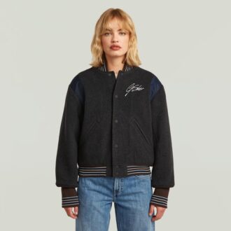 Jachetă bomber scurtă Varsity