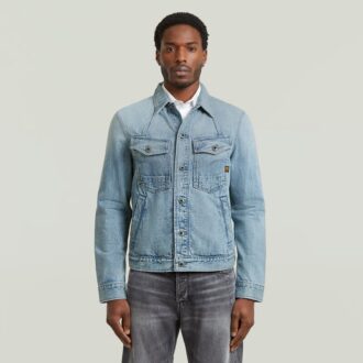 Jachetă din denim slim cu linie A