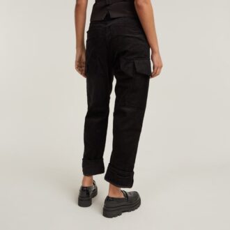 Pantaloni cargo din cord 3D Boyfriend