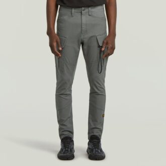 Pantaloni cargo skinny 3D cu buzunar cu fermoar