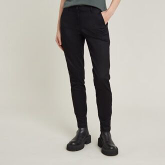 Pantaloni chino Bronson cu talie medie, slim fit