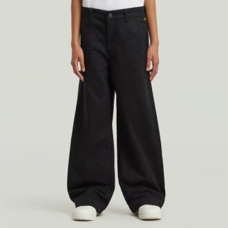 Pantaloni chino Deck 2.0 cu talie înaltă și lejeră pentru fete