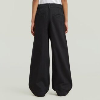 Pantaloni chino Deck 2.0 cu talie înaltă și lejeră pentru fete