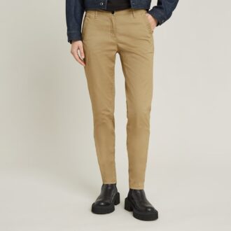 Pantaloni chino skinny Bronson cu talie medie