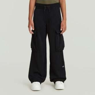 Pantaloni de trening cargo cu talie înaltă pentru fete
