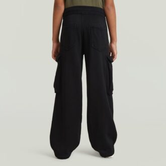 Pantaloni de trening cargo cu talie înaltă pentru fete