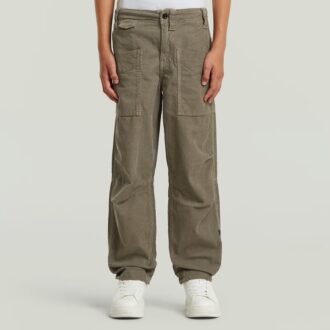 Pantaloni de trening conici, relaxați, pentru băieți, model Fatigue