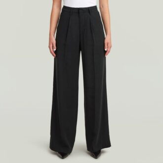 Pantaloni fluidi cu picior larg