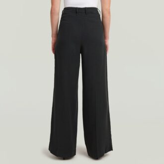 Pantaloni fluidi cu picior larg