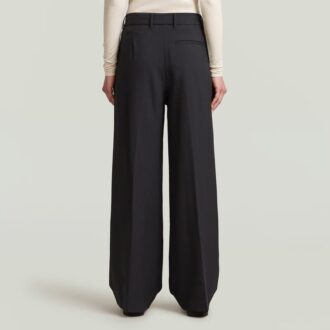 Pantaloni fluidi cu picior larg