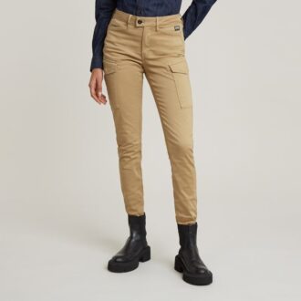 Pantaloni skinny Blossite în formă de G, model militar