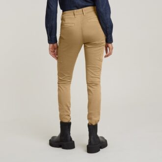 Pantaloni skinny Blossite în formă de G, model militar
