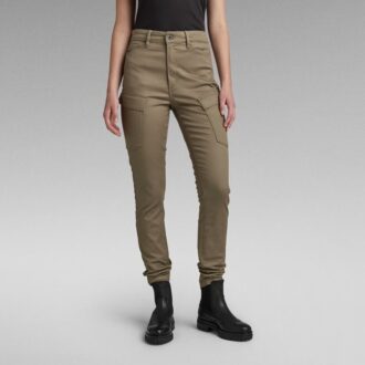 Pantaloni skinny cargo în formă de G