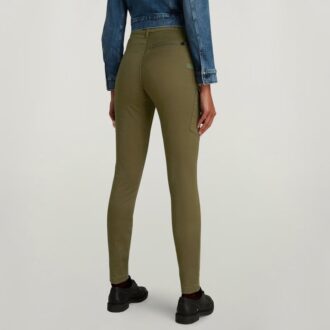 Pantaloni skinny cargo în formă de G