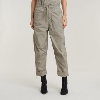 Pantaloni utilitari crop