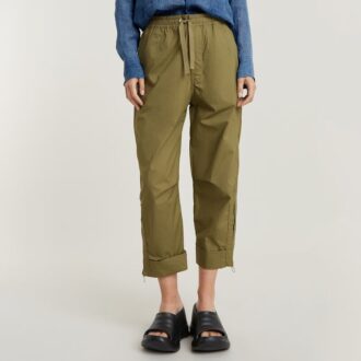 Pantaloni utilitari crop