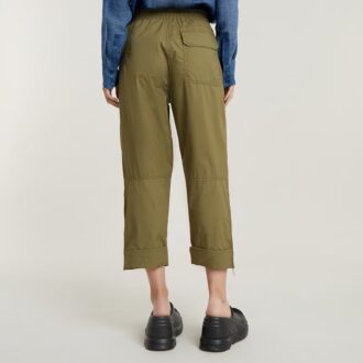 Pantaloni utilitari crop
