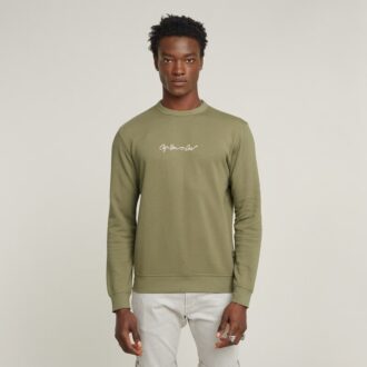 Pulover cu logo G-Script