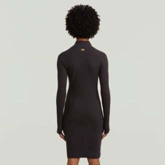 Rochie slim cu nervuri