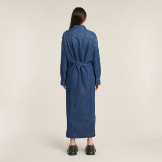 Rochie tip cămașă cu bandă lungă
