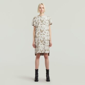 Rochie tricou lejeră cu imprimeu