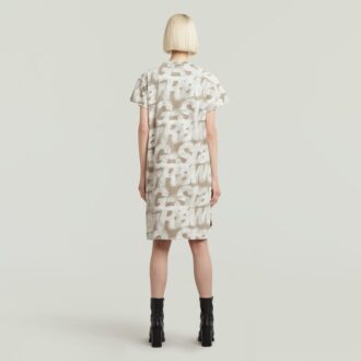 Rochie tricou lejeră cu imprimeu