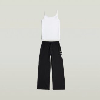 Set de pijama cu camisol și pantaloni largi