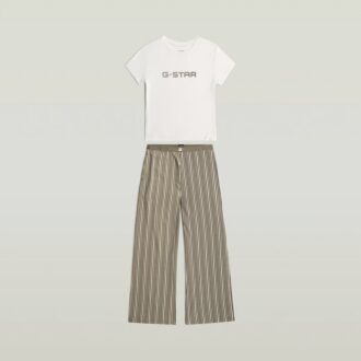 Set de pijama cu tricou și pantaloni largi