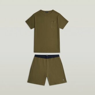 Set de pijamale cu tricou și pantaloni scurți