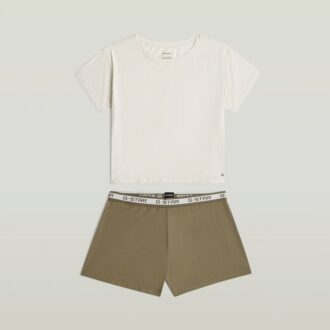 Set de pijamale cu tricou și pantaloni scurți