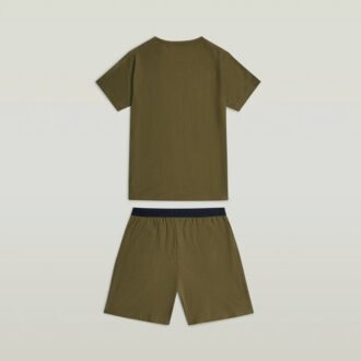 Set de pijamale cu tricou și pantaloni scurți