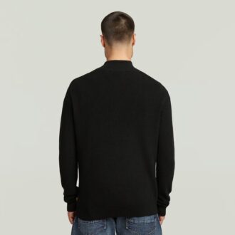 Structură Tricot cu fermoar pe jumătate